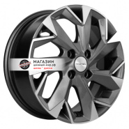 5,5*14 4*98 ET35 58,5 Khomen Wheels KHW1402 Gray-FP (Vaz/Datsun)