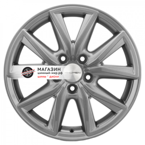 7*17 5*114,3 ET39 60,1 Khomen Wheels KHW1706 Gray (RAV4) - 1