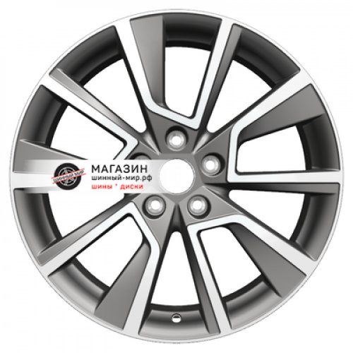 7*18 5*114,3 ET50 67,1 Khomen Wheels KHW1802 Gray-FP (CX-5/Seltos) - 1
