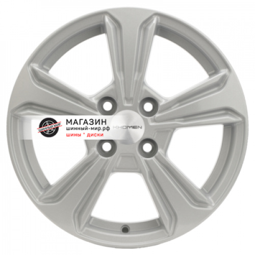 6*15 4*100 ET45 54,1 Khomen Wheels KHW1502 F-Silver (Solano) - 1