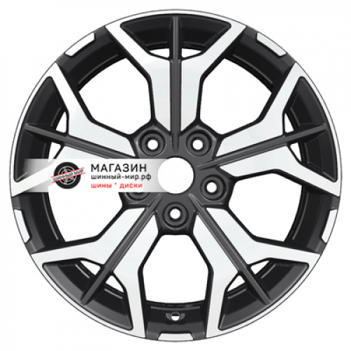 7*17 5*114,3 ET39 60,1 Khomen Wheels KHW1715 Black-FP (RAV4) - 1