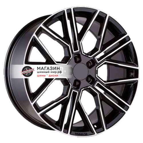 9,5*21 5*130 ET46 71,6 Khomen Wheels KHW2101 Black-FP (Cayenne) - 1