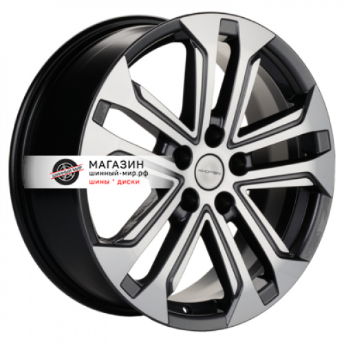 7*18 5*114,3 ET50 54,1 Khomen Wheels KHW1803 Gray-FP (Coolray) - 1