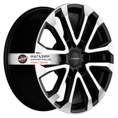 7,5*18 6*139,7 ET30 106,1 Khomen Wheels KHW1805 Black-FP (Fortuner/Hilux) - 1