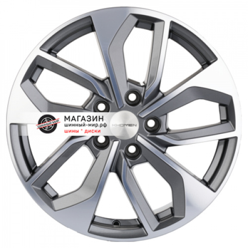 7*17 5*112 ET46 66,6 Khomen Wheels KHW1703 Gray-FP (A4) - 1