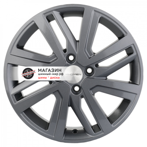 6*16 4*100 ET37 60,1 Khomen Wheels KHW1609 Gray (Stepway) - 1