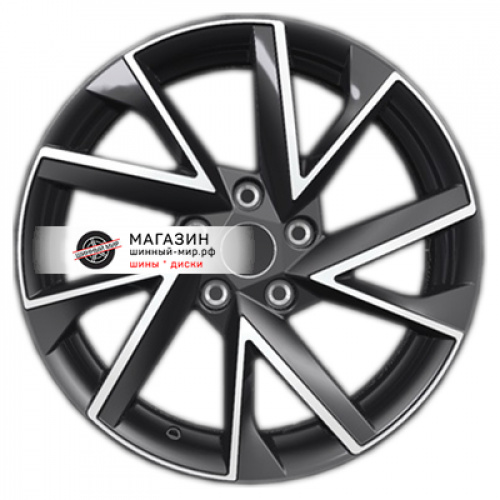 7*17 5*110 ET46 63,3 Khomen Wheels KHW1714 Black-FP (Changan CS35/CS35 Pro) - 1