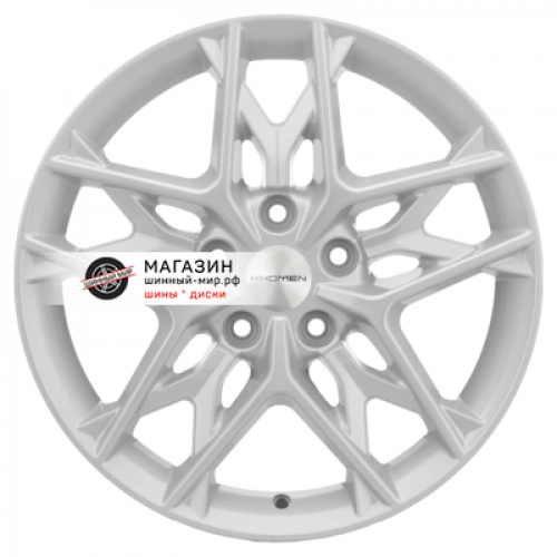 7*17 5*112 ET49 57,1 Khomen Wheels KHW1709 F-Silver (Octavia) - 1