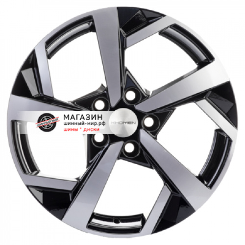 7*17 5*108 ET40 54,1 Khomen Wheels KHW1712 Black-FP (Jac/Москвич 3) - 1