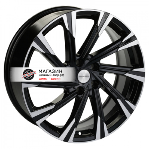 7,5*19 5*114,3 ET39 60,1 Khomen Wheels KHW1901 Black-FP (NX/Rav4) - 1