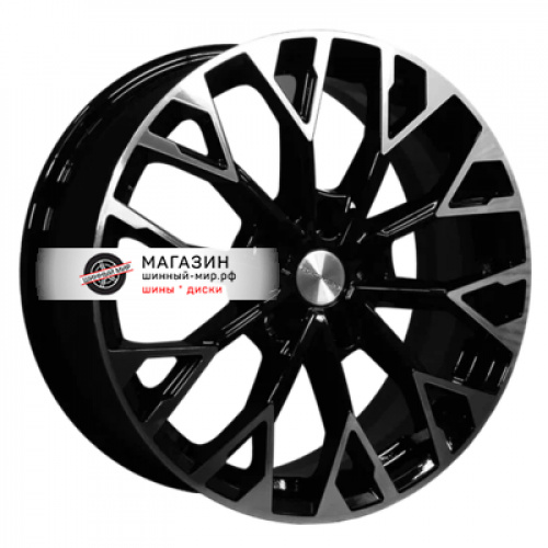 7*17 5*114,3 ET51 67,1 Khomen Wheels KHW1718 Black-FP (Optima/Tucson) - 1