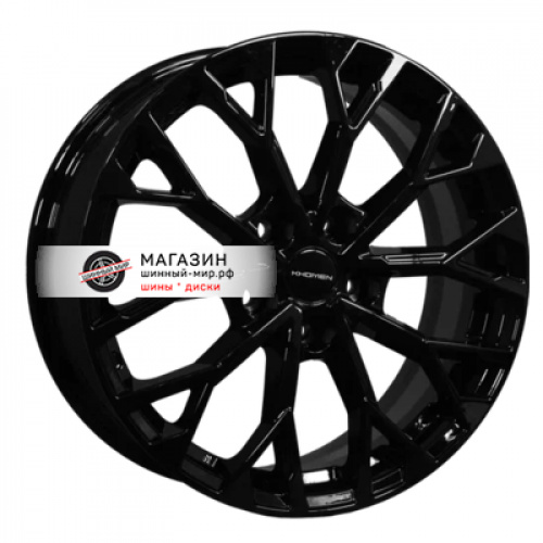 7*17 5*114,3 ET37 66,5 Khomen Wheels KHW1718 Black (Jolion) - 1