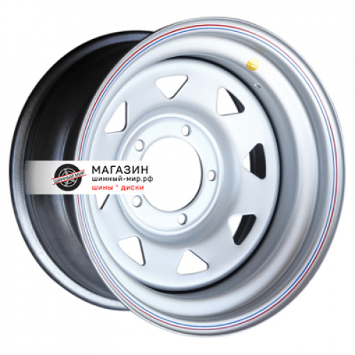 8*16 5*139,7 ET-19 110 Off-Road Wheels УАЗ (треуг. мелкий) Серебристый - 1