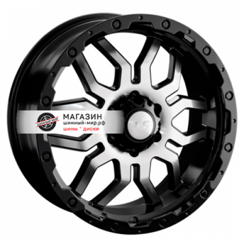 7*16 6*139,7 ET38 100,1 LS 1285 BKF (конус, Колпак+лого) - 1