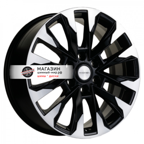 8*20 6*139,7 ET45 95,1 Khomen Wheels KHW2010 Black-FP (20_LC 300 Tuning) - 1