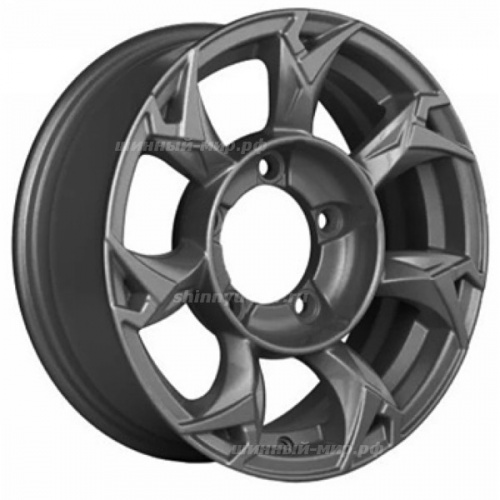 5,5*15 5*139,7 ET5 98,5 Khomen Wheels KHW1505 Gray (Lada NIVA 4x4) - 1