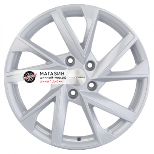 7*17 5*110 ET45 67,1 Khomen Wheels KHW1714 F-Silver (DFM580) - 1