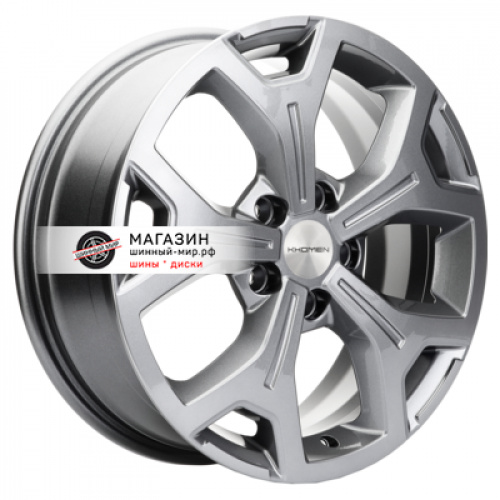 6,5*17 5*120 ET55 65,1 Khomen Wheels KHW1710(2) Gray (VW Transporter) - 1