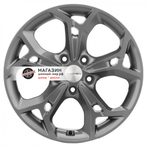 7*17 5*114,3 ET40 66,1 Khomen Wheels KHW1702 Gray (Qashqai) - 1