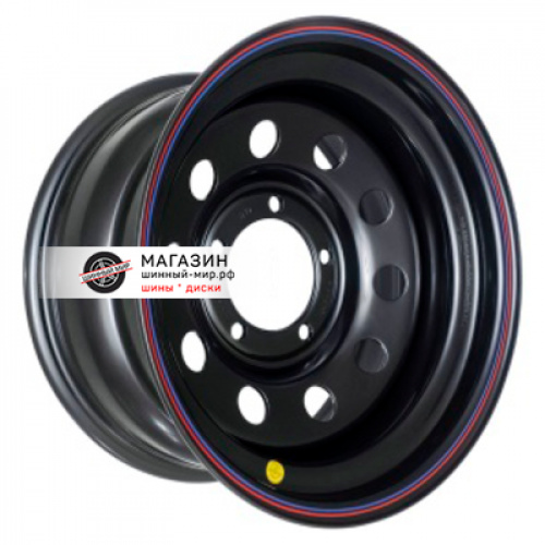 8*17 5*139,7 ET-19 110 Off-Road Wheels УАЗ (треуг. мелкий) Черный - 1