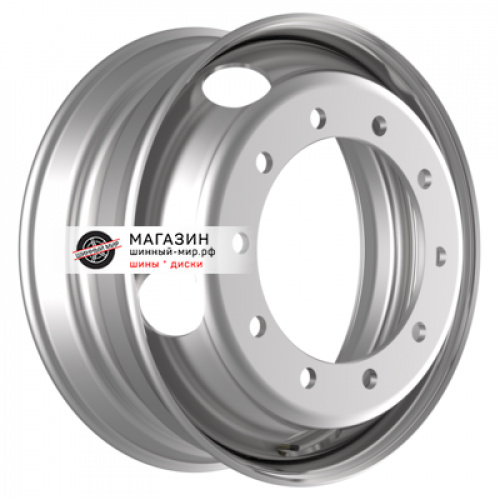 7,5*22.5 10*335 ET152,5 281 Accuride 10/335/281/154,4 Silver (КАМАЗ-65115, Автобусы ЛАЗ, ЛИАЗ) - 1