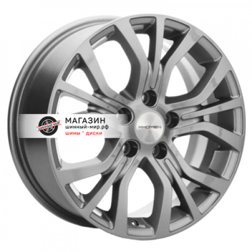 6,5*16 5*110 ET46 63,3 Khomen Wheels KHW1608 Gray (Changan CS35 Plus) - 1
