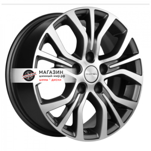 6,5*16 5*110 ET46 63,3 Khomen Wheels KHW1608 Gray-FP (Changan CS35 Plus) - 1