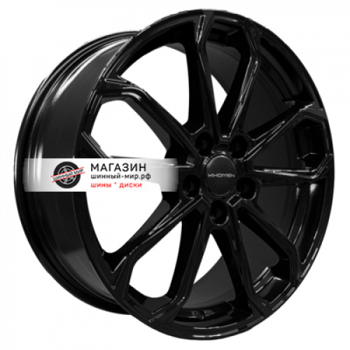 7*18 5*108 ET33 60,1 Khomen Wheels KHW1816 Black (Chery Tiggo 7 (Pro/Pro Max) - 1
