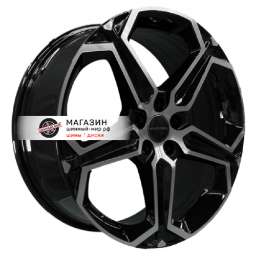 7,5*19 5*114,3 ET40 60,1 Khomen Wheels KHW1909 Black-FP (NX/RAV4) - 1