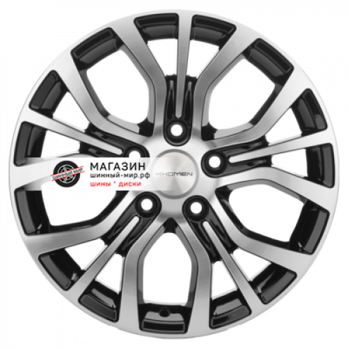 6,5*16 5*110 ET45 67,1 Khomen Wheels KHW1608 Black-FP (DFM 580) - 1
