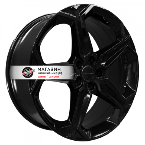 7,5*19 5*114,3 ET45 67,1 Khomen Wheels KHW1909 Black (Mazda CX-5/CX-8 / Hyundai ix35) - 1