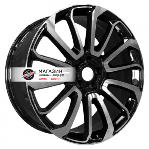 9,5*22 5*120 ET45 72,56 PDW 7013 Gloss Black Machine Face - 1