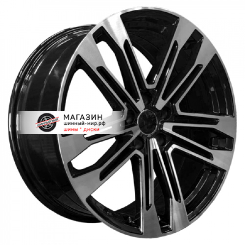 9*20 5*112 ET37 66,45 PDW 3044 Gloss Black Machine Face - 1